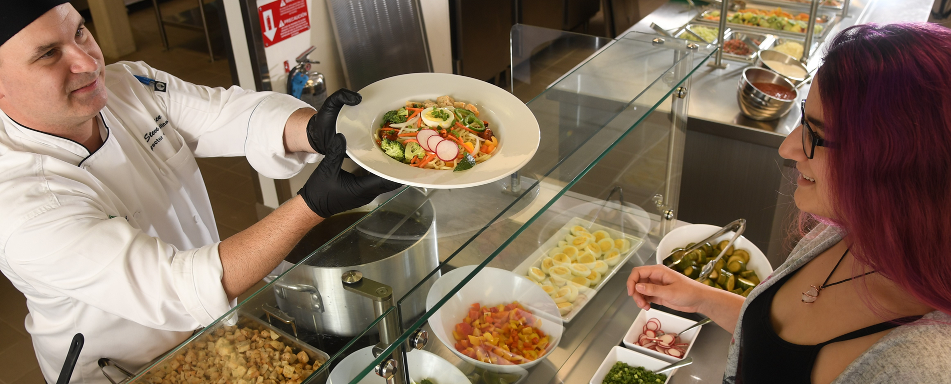 Students being served lunch